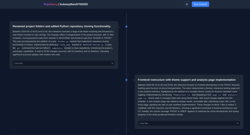 RepoStory – screenshot 3