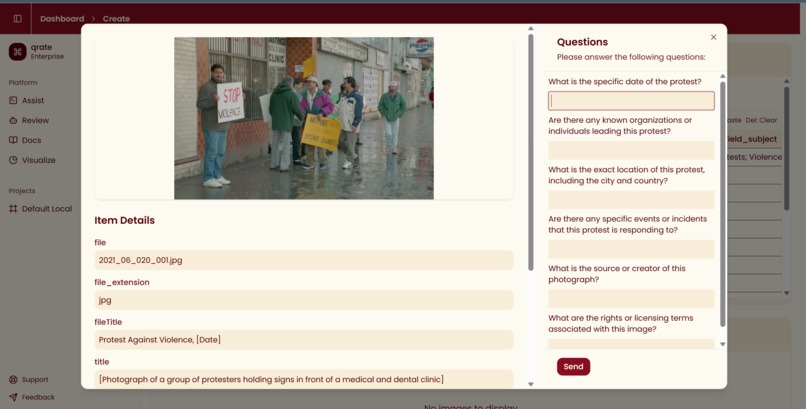 qrate - The Quintessential Workspace for Archivists – screenshot 4