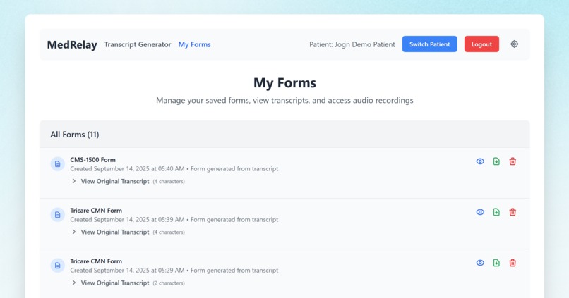 MedRelay – screenshot 2