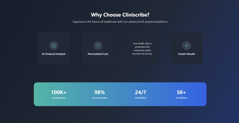 CliniScribe – screenshot 2