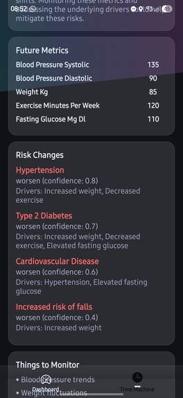 Personal Health Time Machine – screenshot 3