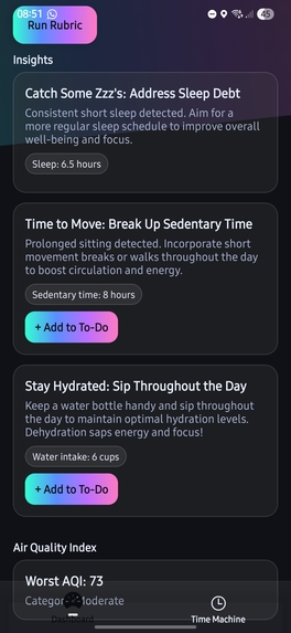 Personal Health Time Machine – screenshot 4