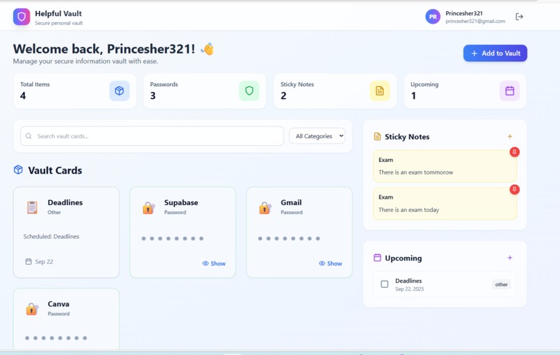 Helpful-Vault – screenshot 3