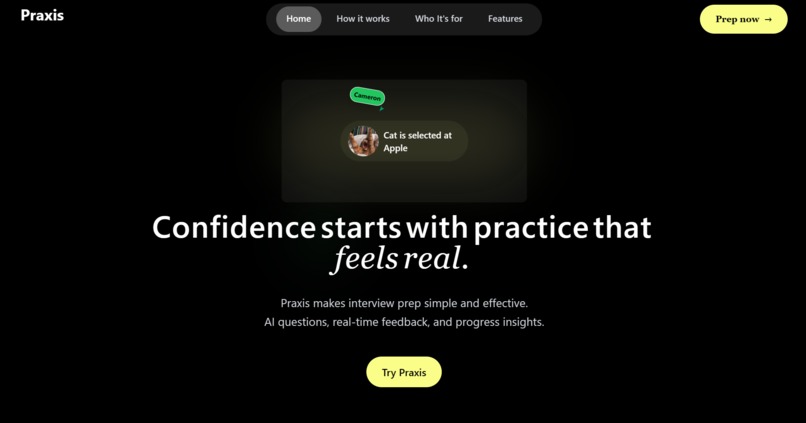 Praxis - Interview prep. – screenshot 1