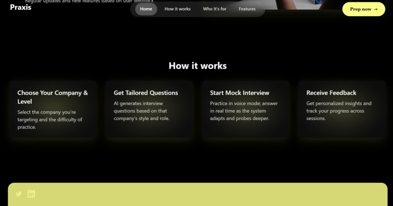 Praxis - Interview prep. – screenshot 4