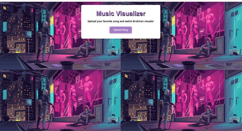 AI-Generated Music Visualizer – screenshot 1