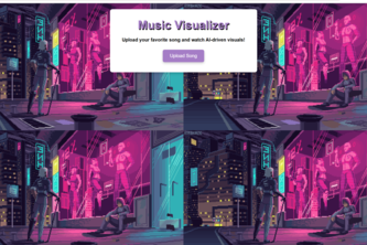 AI-Generated Music Visualizer