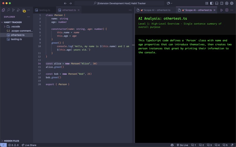 Scope – screenshot 2