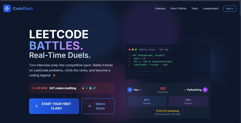 CodeClash – screenshot 1