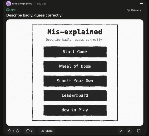 Mis-explained – screenshot 1