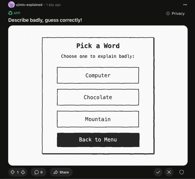 Mis-explained – screenshot 2