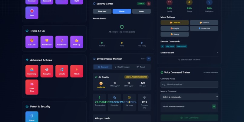 Sentient RoboK9 Control Center & Health/Environment monitor – screenshot 4