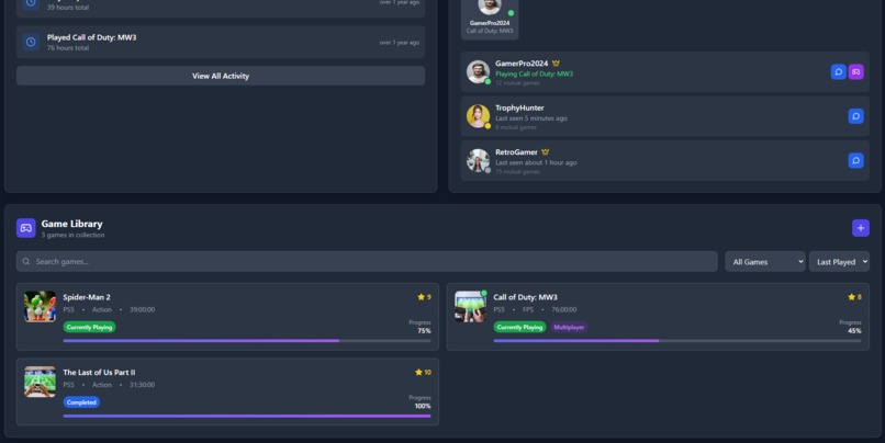 XION Gaming Hub Mobile gaming dashboard with XION blockchain – screenshot 12