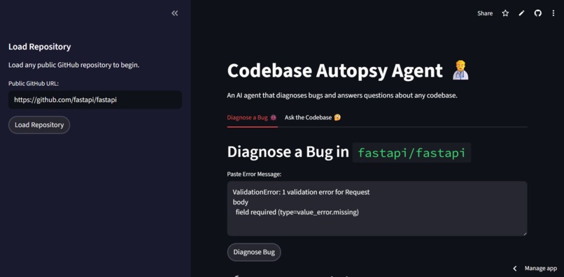 Codebase Autopsy Agent – screenshot 1