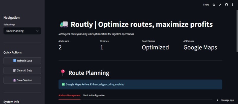 Routly – screenshot 1