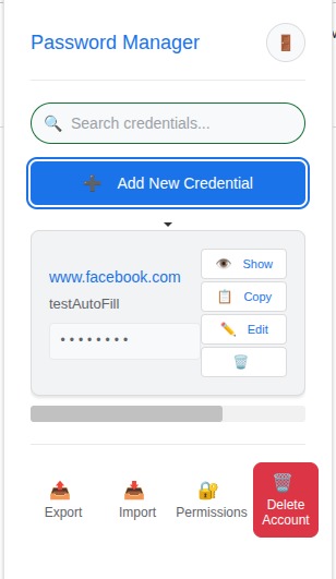 Password Manager Chrome Extension – screenshot 3
