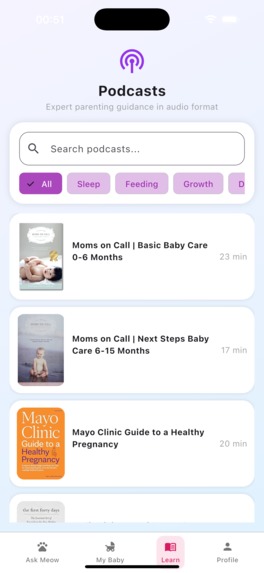 MamaMeow:Track, Learn & Ask AI – screenshot 4