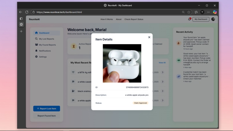 ReuniteAI – screenshot 4
