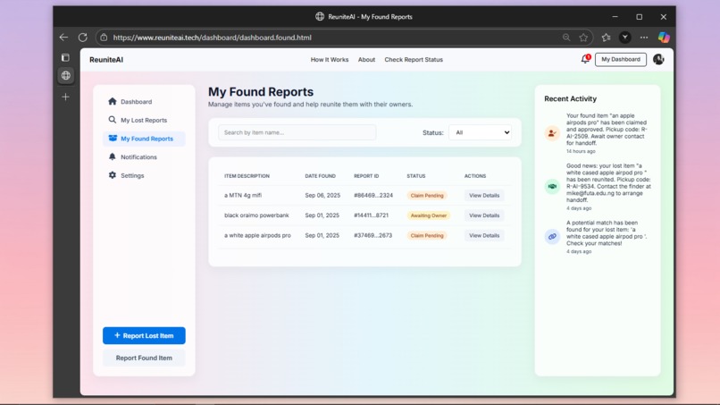 ReuniteAI – screenshot 5