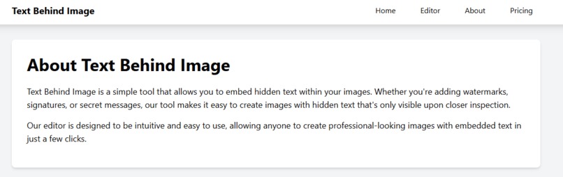 Text Behind Image – screenshot 1