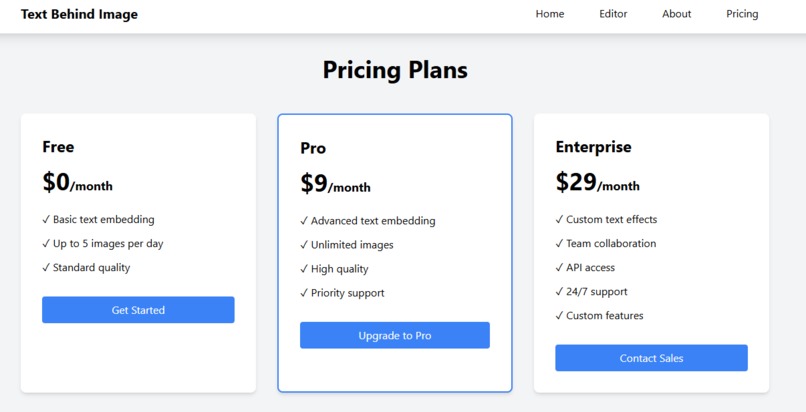 Text Behind Image – screenshot 2