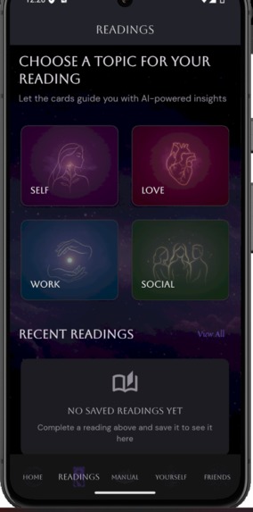 Lunanul ✨ Making a Tarot cards interpretation app! – screenshot 7