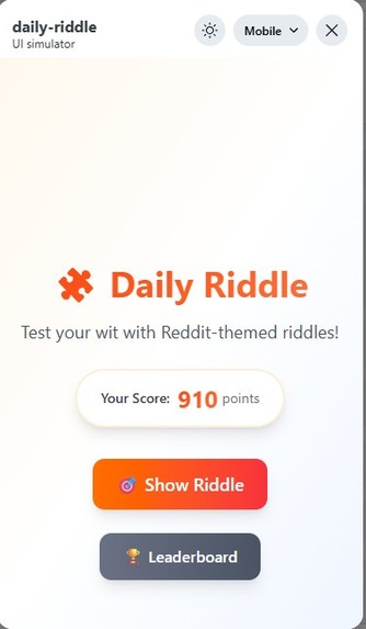 Reddit Riddle Master – screenshot 1