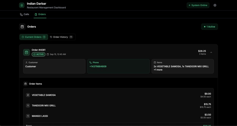 Dinee - Voice AI Agent for Restaurants – screenshot 2