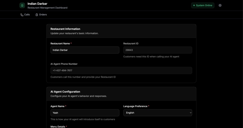 Dinee - Voice AI Agent for Restaurants – screenshot 3
