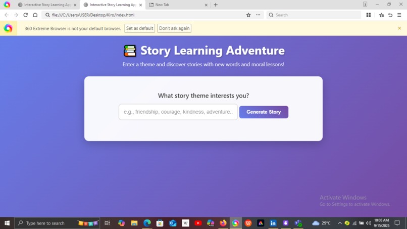 Quizzy Story App – screenshot 1