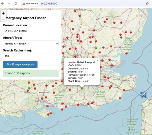 Emergency-Airport-Finder – screenshot 4
