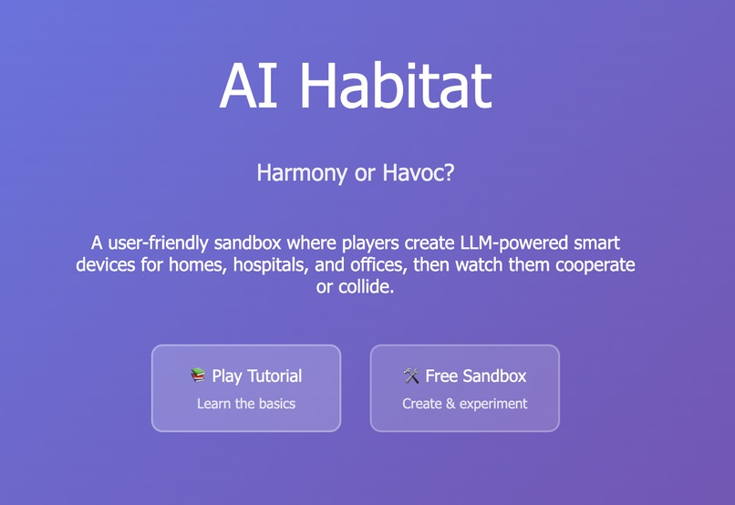 AI Habitat: Harmony or Havoc? – screenshot 1