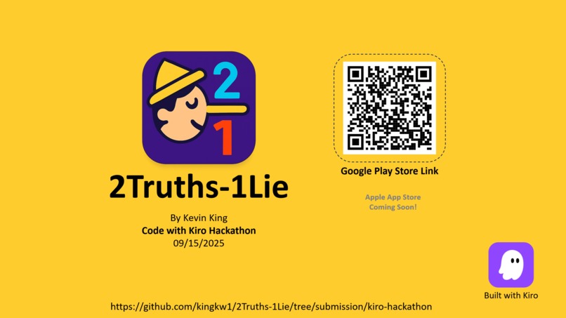 2Truths-1Lie: A Kiro-Powered Social Video Game – screenshot 6
