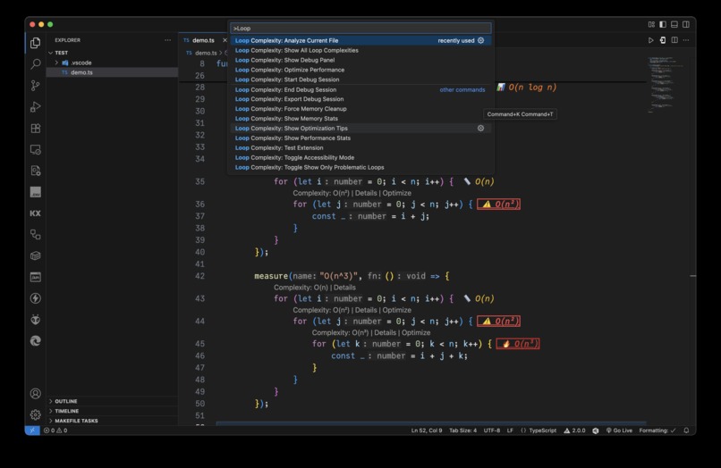 Time Complexity Analyser  – screenshot 3