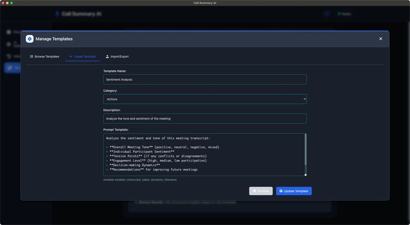 Call Summary AI - Professional Desktop Application – screenshot 5