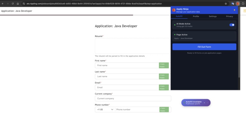 ApplyNinja – screenshot 2