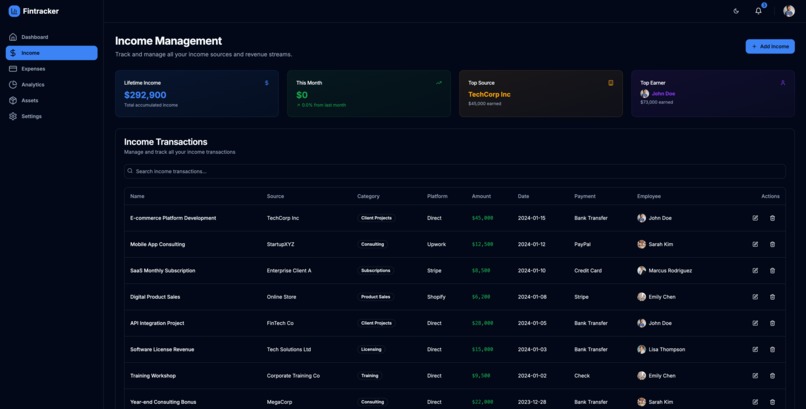 Fintracker – screenshot 3