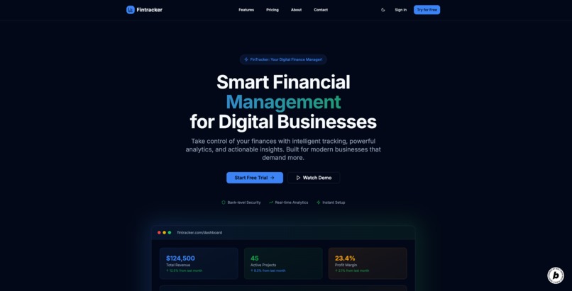 Fintracker – screenshot 1