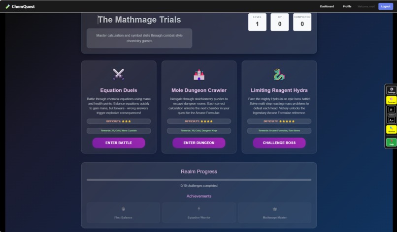 Chemistry quest – screenshot 3