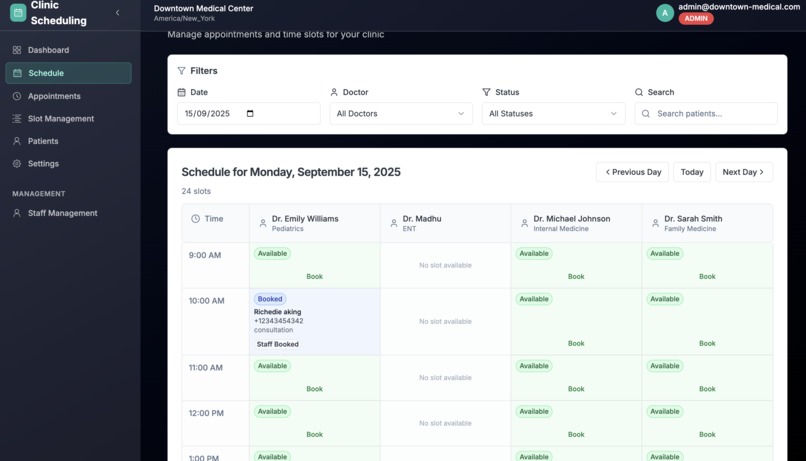 ClinicAutobooking – screenshot 2