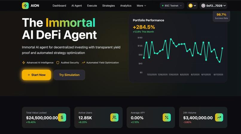 AION – The Immortal AI DeFi Agent – screenshot 2