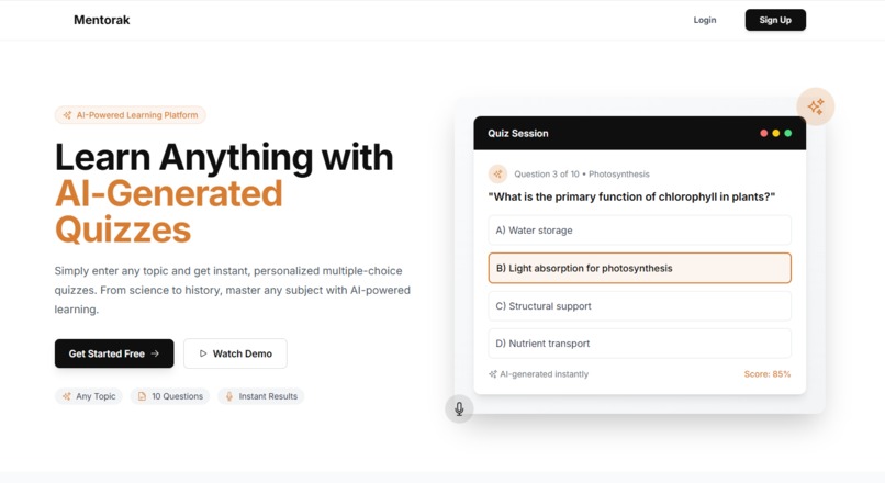 Mentorak – screenshot 1