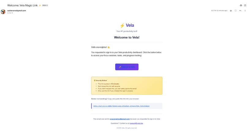 Vela – screenshot 2