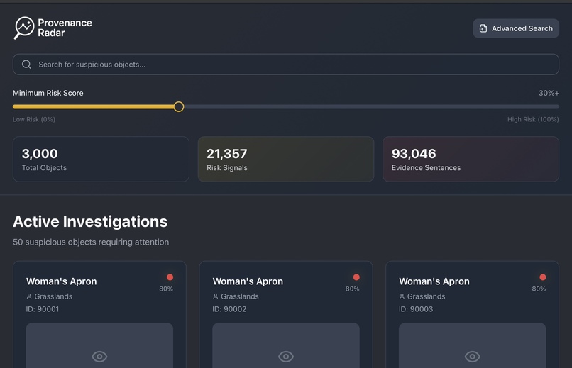 Provenance Radar – screenshot 3