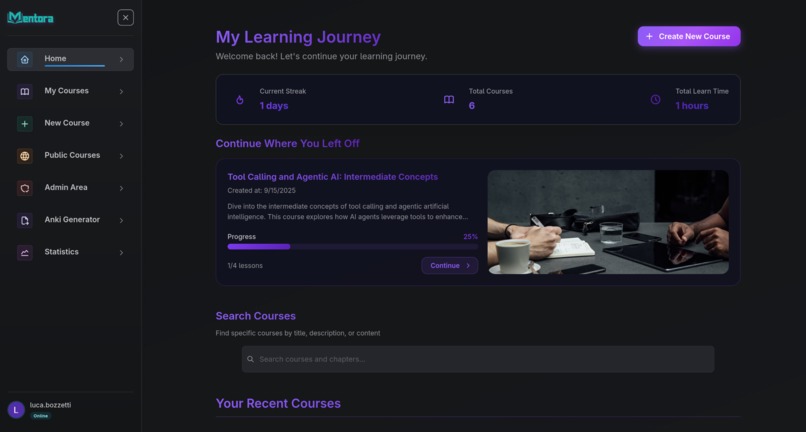 Mentora – screenshot 2