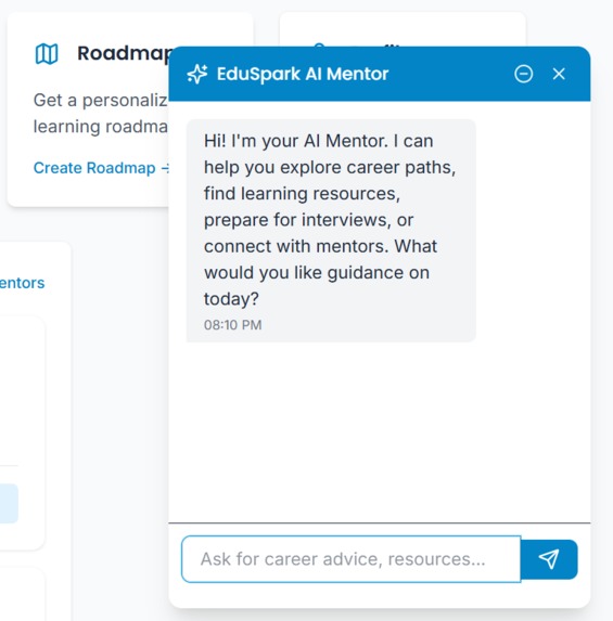 EDUSPARK-Learning and Mentorship Hub. – screenshot 1