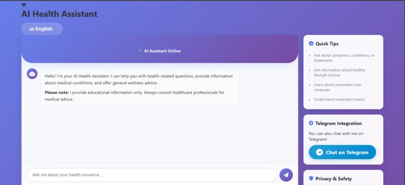 AI-health-assistant – screenshot 1