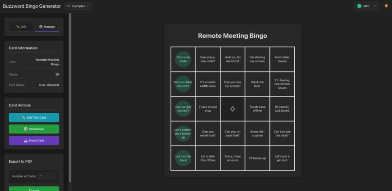 Buzzword Bingo w/ Kiro – screenshot 3