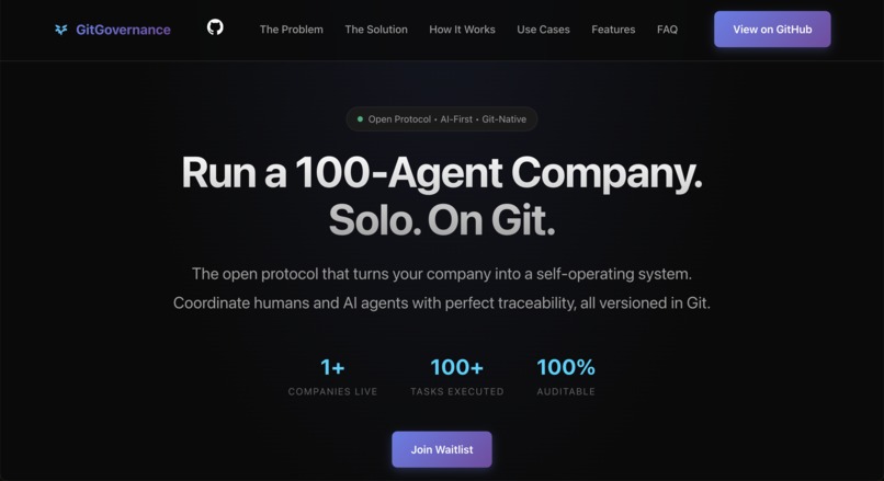 GitGovernance – screenshot 1