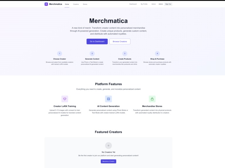Merchmatica – screenshot 1
